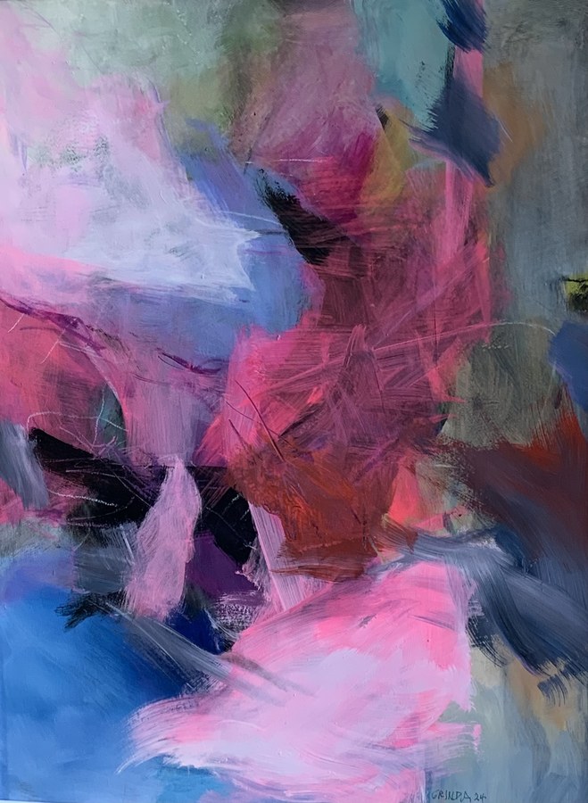 Abstrakt mit Rosa